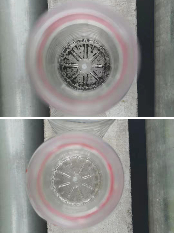 傳統(tǒng)沉淀工藝與瞬分凈水機出水對比 傳統(tǒng)沉淀工藝與瞬分凈水機出水對比